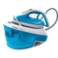 Tefal Express Airglide SV8002 1,8 L Piastra Durilium Airglide Blu, Bianco, Stazione stirante blu/Bianco, 380 g/min, Piastra Durilium Airglide, 5,9 bar, 1,8 L, 120 g/min, Blu, Bianco