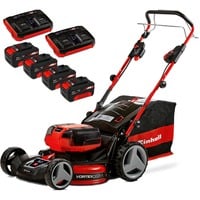 EINHELL GE-CM 36/47 S HW Li Batteria Nero, Rosso, Rasaerba rosso/Nero, 47 cm, 3 cm, 6,5 cm, 700 m², 75 L, 3300 Giri/min