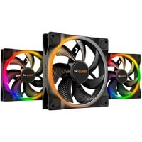 be quiet! Light Wings | 140mm PWM Triple Pack Case per computer Ventilatore 14 cm Nero 1 pz, Ventola Nero, Ventilatore, 14 cm, 1500 Giri/min, 95,14 m³/h, Nero