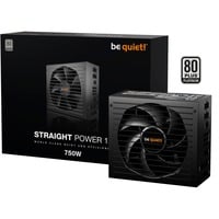be quiet! Straight Power 12 alimentatore per computer 750 W 20+4 pin ATX ATX Nero, Alimentatore PC Nero, 750 W, 110 - 240 V, 820 W, 50/60 Hz, 10/5 A, 130 W