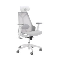 ASUS ROG Destrier Ergo Core White Sedia da gaming per PC Seduta in rete Bianco, Sedili di gioco bianco, Sedia da gaming per PC, 136 kg, Seduta in rete, Schienale a rete, Bianco, Metallo