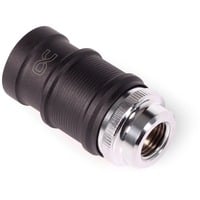 Alphacool ES Schnellverschluss BLH1A PushIn Femmina IG, Connessione cromo/nero (opaco)