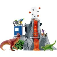 Schleich Dinosaurs Grande spedizione del vulcano, Gioco figura Animale, Age of the Dinos, Conquering the Earth, Dinosaurs and volcano, The first giants, 4 anno/i, Multicolore, Plastica