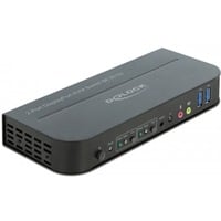 DeLOCK 11482 switch per keyboard-video-mouse (kvm) Nero, Switch KVM 7680 x 4320 Pixel, 8K Ultra HD, Nero