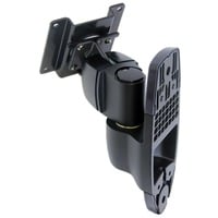 Ergotron 200 Series Wall Mount Pivot 61 cm (24") Nero Parete, Base per monitor Nero, 11,3 kg, 61 cm (24"), 75 x 75 mm, 100 x 100 mm, Nero