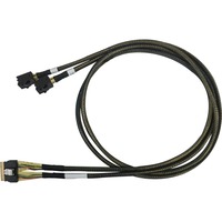HighPoint SFF-8654 > 2x SFF-8643 cavo NVMe 8654-8643-210 Nero