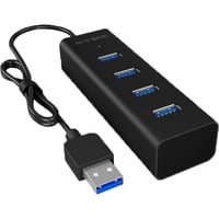 ICY BOX IB-HUB1409-U3 USB 3.2 Gen 1 (3.1 Gen 1) Type-A 5000 Mbit/s Nero, Hub USB USB 3.2 Gen 1 (3.1 Gen 1) Type-A, USB 3.2 Gen 1 (3.1 Gen 1) Type-A, 5000 Mbit/s, Nero, Alluminio, 0,4 m