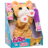 Just Play FurReal Bella, Peluche animali Gatto giocattolo, 4 anno/i, Interattivo, Stilo AA, Batterie incluse