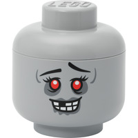 Room Copenhagen Testa contenitore LEGO "Zombie", piccola, Scatola di immagazzinaggio grigio