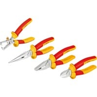 Bosch Set di pinze VDE Professional, 4 pezzi, Set pinze rosso/Giallo