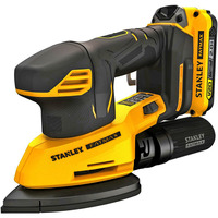 Stanley Levigatrice delta a batteria, 18 Volt, Delta Sanders Nero/Giallo