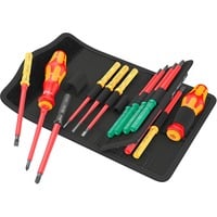 Wera Kraftform Kompakt VDE 17 Universal 1 Tool Finder, 17 pezzi, Cacciavite rosso/Giallo