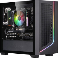 ALTERNATE PC da gaming • RTX 5060 • AMD Ryzen™ 5 5600 • 16 GB RAM, PC Gaming Nero/trasparente