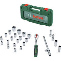 Bosch Set cricchetto 1/2" con chiavi a bussola, 26 pezzi, chiave combinata   verde