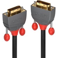 Lindy 36227 cavo DVI 15 m DVI-D Nero Nero/grigio, 15 m, DVI-D, DVI-D, Maschio, Maschio, Nero
