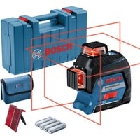 Bosch GLL 3-80 Professional Livella lineare 30 m 630 - 650 nm (< 10 mW), Attraversare la linea laser blu/Nero, 30 m, 0,3 mm/m, 4°, 120 m, 630 nm, Orizzontale/Verticale