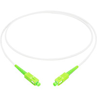 Digitus Cavo patch in fibra ottica simplex, rinforzato in acciaio, monomodale, SC/APC > SC/APC bianco