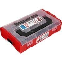 fischer FixTainer-DUOPOWER corto / lungo NV, Tassello grigio chiaro/Rosso