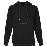 ALTERNATE Felpa con cappuccio ATTAX (logo in rilievo) 5XL, Maglione Nero
