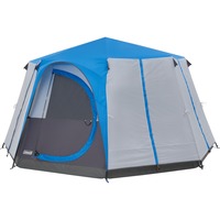 Coleman Cortes Octagon 8 8 persona(e) Tenda a cupola/Igloo Nero, Blu, Grigio blu/Grigio chiaro, 8 persona(e), 8 persona(e), Struttura rigida, 2 m, 2 m, Telo per suolo staccabile