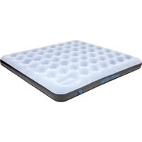 High Peak 40027 materasso ad aria Doppio materasso Nero, Blu, Grigio, Base di aria celeste/marrone, Doppio materasso, Dimensione King, Rettangolo, Interno e esterno, Pompa ad aria integrata