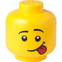 Room Copenhagen Testa contenitore LEGO "Silly", piccola, Scatola di immagazzinaggio giallo