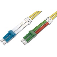 Digitus Cavo patch LWL, duplex, connettore LC (APC) > LC, singlemode OS2 giallo