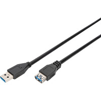 Digitus Cavo di prolunga USB 3.2 Gen 1, connettore USB-A > presa USB-A Nero