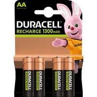 Duracell 4 LR06 1300mAh Batteria ricaricabile Nichel-Metallo Idruro (NiMH) Batteria ricaricabile, Nichel-Metallo Idruro (NiMH), 1,2 V, 4 pz, 1300 mAh, Multicolore