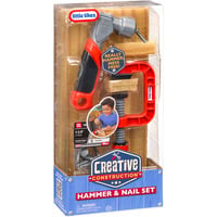 MGA Entertainment Little Tikes Creative Construction - Set martello e chiodi, I ragazzi di attrezzo 