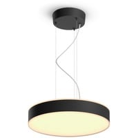 Philips Hue Lampada a sospensione Enrave, Luce LED Nero, Philips Hue White ambiance Lampada a sospensione Enrave, Luce a sospensione intelligente, Bluetooth/Zigbee, Nero, LED, Metallo, Lampadina/e non sostituibile/i