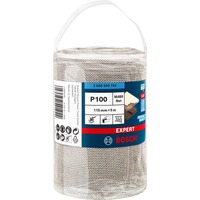 Bosch Expert Abrasivo a rete in rotolo M480, Foglio abrasivo Rotolo di carta vetrata, A grana media, P100, Lavoro di finitura, Sverniciatura, Legno, Beige