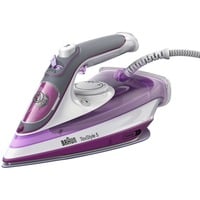Braun TexStyle 5 SI 5037 VI Ferro a vapore Piastra in Ceramica 2700 W Viola, Ferro da stiro viola/Bianco, Ferro a vapore, Piastra in Ceramica, 2 m, 50 g/min, Viola, 200 g/min