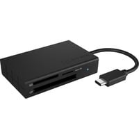 ICY BOX IB-CR401-C3 lettore di schede USB 3.2 Gen 1 (3.1 Gen 1) Type-C Nero antracite, CF, MicroSD (TransFlash), MicroSDHC, MicroSDXC, SD, SDHC, SDXC, Nero, 5000 Mbit/s, Alluminio, Plastica, USB 3.2 Gen 1 (3.1 Gen 1) Type-C, 77 mm