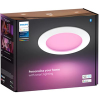 Philips Hue Luce da incasso sottile da 170 mm, Luce LED bianco, Philips Luce da incasso sottile da 170 mm, Bluetooth/Zigbee, Bianco, Multi, 2000 K, 6500 K, 105°