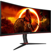 AOC G2 CU34G2XP Monitor PC 86,4 cm (34") 3440 x 1440 Pixel UltraWide Quad HD LED Nero, Rosso, Monitor di gioco Nero/Rosso, 86,4 cm (34"), 3440 x 1440 Pixel, UltraWide Quad HD, LED, 5 ms, Nero, Rosso