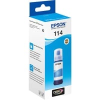 Epson 114 EcoTank Cyan ink bottle, Inchiostro Originale, Ciano, Epson, ET-8500 ET-8600, Resa standard, 70 ml