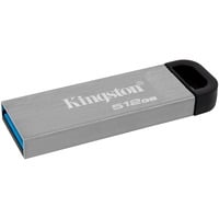 Kingston DataTraveler Drive Flash USB Kyson da 512GB, Chiavetta USB argento, 512 GB, USB tipo A, 3.2 Gen 1 (3.1 Gen 1), 200 MB/s, Senza coperchio, Argento