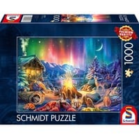Schmidt Spiele Romanticismo del falò sotto il cielo stellato, Puzzle 