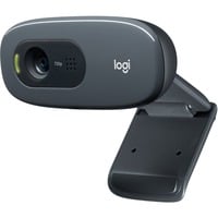 Logitech C270 Webcam HD, HD 720p/30fps, Videochiamate HD Widescreen, Correzione Automatica ‎Luminosità, Microfono Riduzione del Rumore, Skype, FaceTime, Hangouts, ‎WebEx,PC/Mac/Tablet/Chromebook Nero, HD 720p/30fps, Videochiamate HD Widescreen, Correzione Automatica ‎Luminosità, Microfono Riduzione del Rumore, Skype, FaceTime, Hangouts, ‎WebEx,PC/Mac/Tablet/Chromebook, 3 MP, 1280 x 720 Pixel, 30 fps, 720p, 55°, USB 2.0