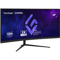 ViewSonic VX3418C-2K Monitor PC 86,4 cm (34") 3440 x 1440 Pixel UltraWide Quad HD Nero, Monitor di gioco Nero, 86,4 cm (34"), 3440 x 1440 Pixel, UltraWide Quad HD, Nero
