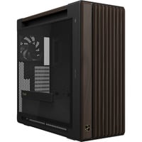ASUS PROART PA602 WALNUT WOOD TG PWM MODERN BLACK, Chassis Tower marrone/legno, Midi Tower, PC, Nero, Legno, ATX, DTX, EATX, micro ATX, Mini-DTX, Mini-ITX, Metallo, Legno, Gaming