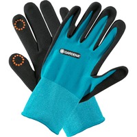 GARDENA 11512-20 Guanto protettivo Guanti da giardinaggio Nero, Blu Elastan, Nitrile, Poliestere Guanti da giardinaggio, Nero, Blu, L, SML, Elastan, Nitrile, Poliestere
