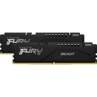 Kingston FURY FURY Beast 32 GB 5600 MT/s DDR5 CL40 DIMM (Kit da 2) Black, Memoria Nero, 32 GB, 2 x 16 GB, DDR5, 288-pin DIMM, Nero