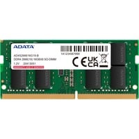ADATA Premier memoria 4 GB 1 x 4 GB DDR4 260-pin SO-DIMM verde, 4 GB, 1 x 4 GB, DDR4, 2666 MHz, 260-pin SO-DIMM