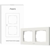 Aqara Cornice interruttore H2 EU (2-Gang), Telaio di montaggio bianco