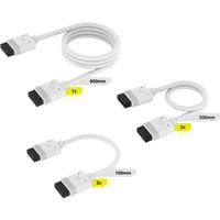 Corsair Kit cavi iCUE LINK, 600 / 200 / 100mm, dritto, Cavo bianco