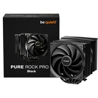 be quiet! Pure Rock Pro 3 Black Processore Raffreddatore d'aria 12 cm Nero 1 pz, raffreddamento CPU  Nero, Raffreddatore d'aria, 12 cm, 2000 Giri/min, 101,2 m³/h, Nero