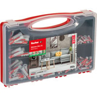 fischer Meister-Box XL Soggiorno, Tassello grigio chiaro/Rosso