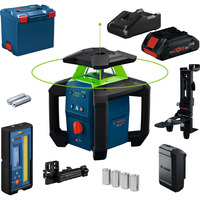 Bosch Rotationslaser GRL18V-4-34CVG Akku ProCORE18V 4.0Ah in L-BOXX, Laser rotante verde, Kit